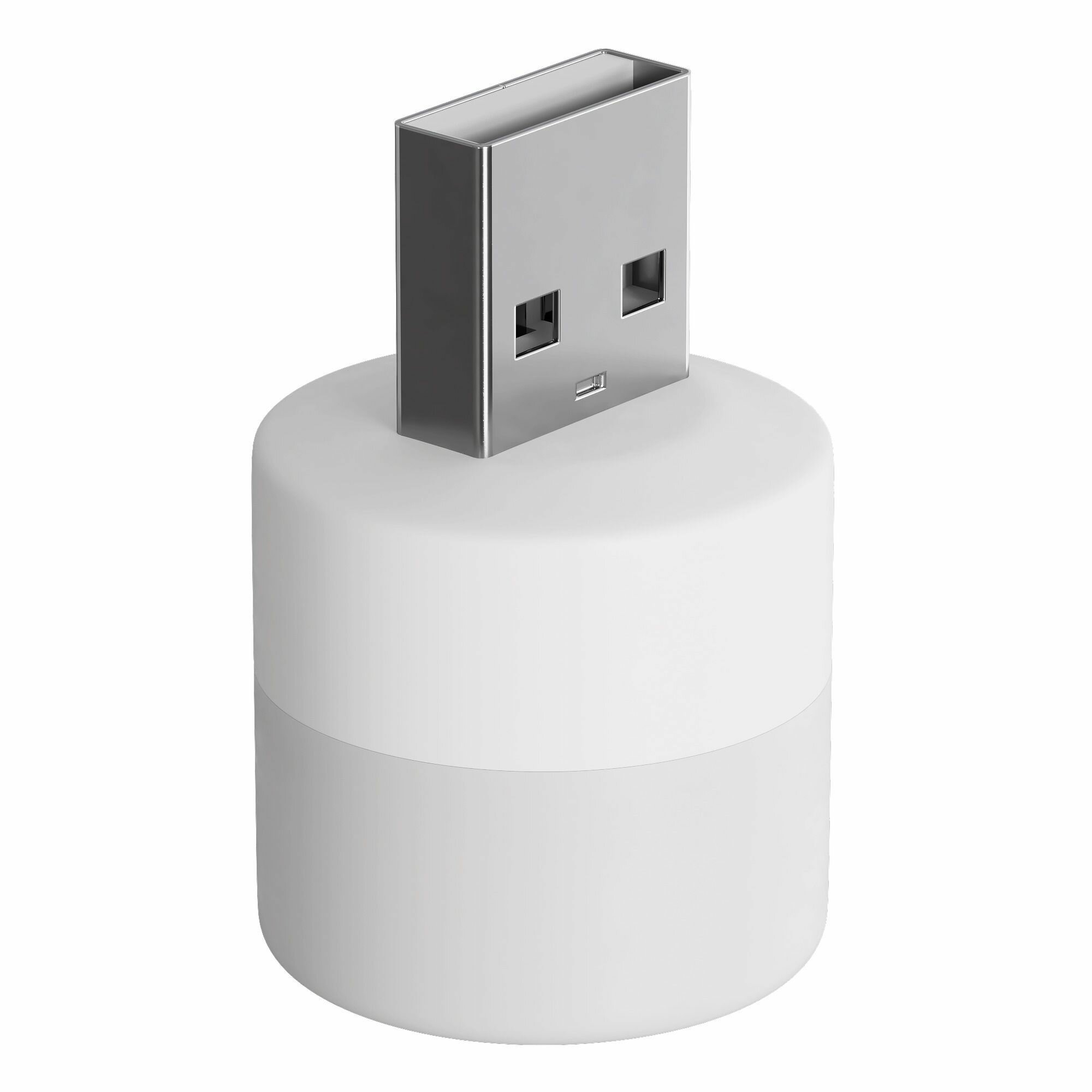 Комплект компактных светодиодных USB светильников для ноутбука GSMIN B40 теплый и холодный свет, 3-5В (Белый)