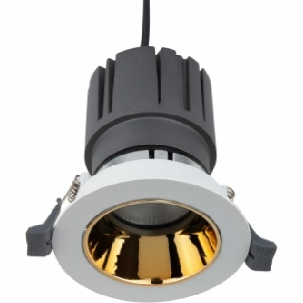 Cветильник Rexant Horeca Dark Light 12Вт 4000K цв.св.:бел.нейт. белый/золотистый (615-1001) - фото №10