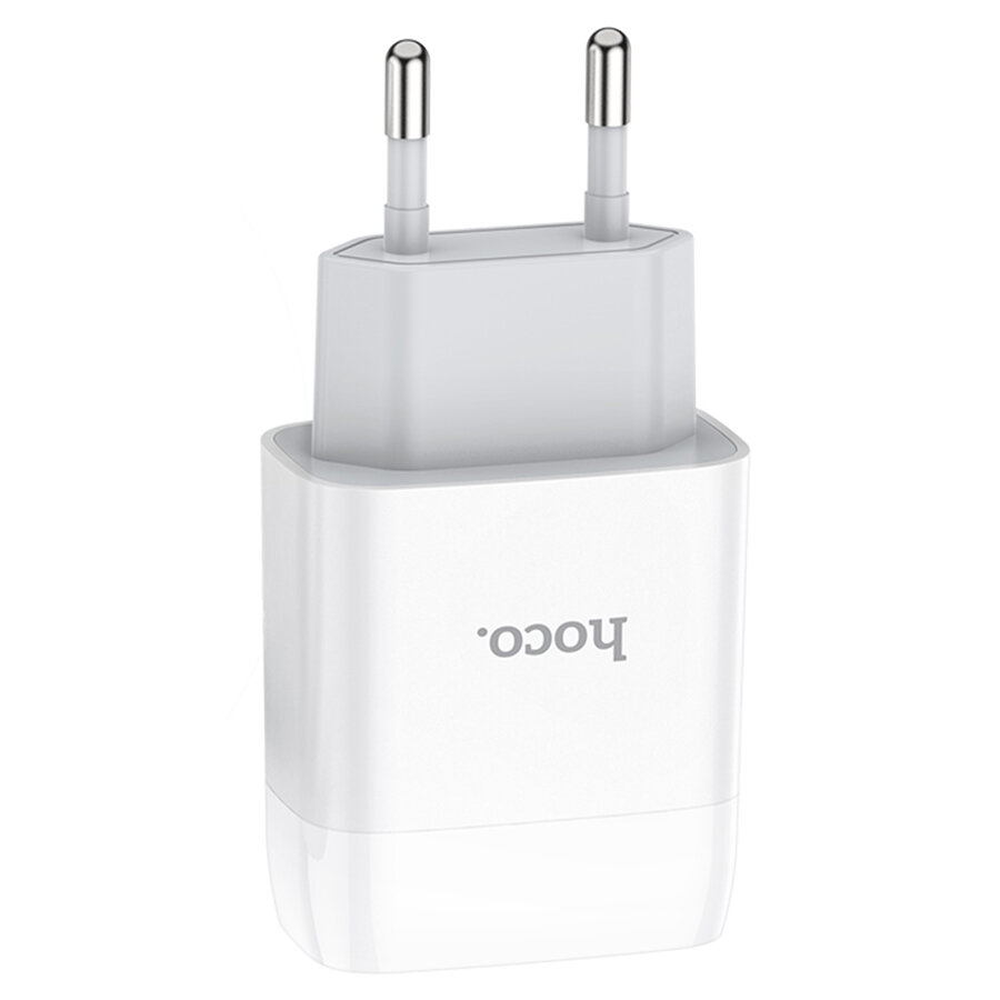 Сетевое зарядное устройство HOCO C73A Glorious 2xUSB, 2.4A, 10.8W, белый — фото 1