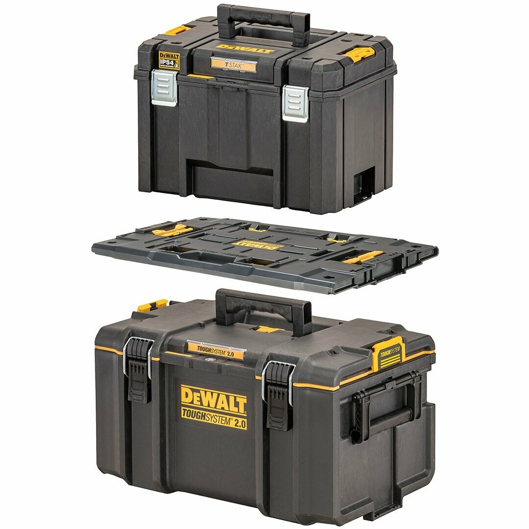 Комплект ящиков Dewalt TSTAK VI DS300 2.0 DWST08017-9 + адаптер