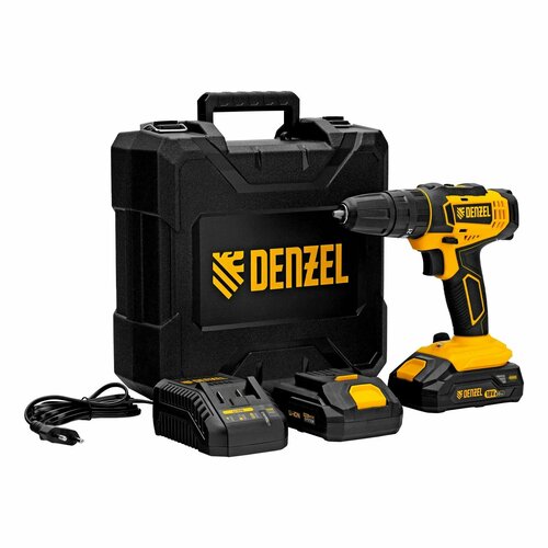 Дрель-шуруповерт аккумуляторная ударная CID-18-02BM Li-Ion 18 В 2 акк Denzel 1011200₽