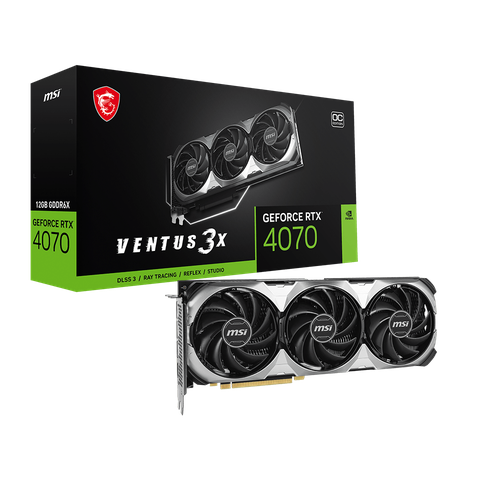 Видеокарта MSI RTX 4070 VENTUS 3X E 12G OC