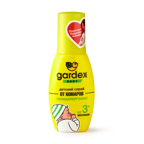Спрей от комаров Gardex Baby детский от 3 месяцев 75 мл 854₽