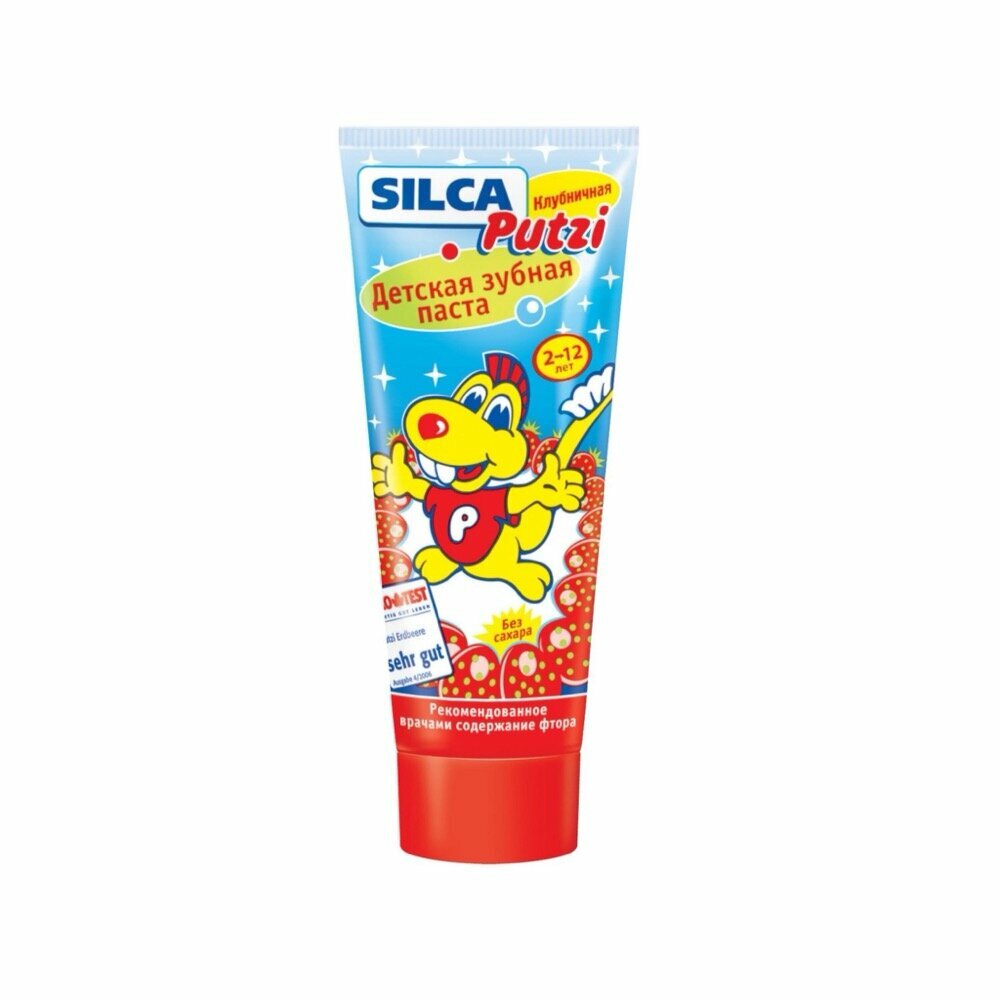 Зубная паста детская SILCA Putzi Клубничная 75 ml