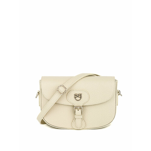 Сумка Sara Burglar, фактура зернистая, бежевый