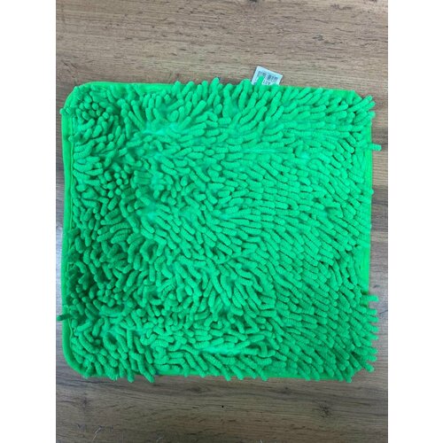 Коврик для ванной комнаты макароны 35*35см зеленый