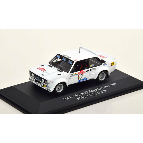 Fiat 131 abarth winner rally san remo world champion 1980 fiat abarth 124 rgt 52 gobbin grimaldi rally monte carlo 2022 масштабная модель автомобиля коллекционная