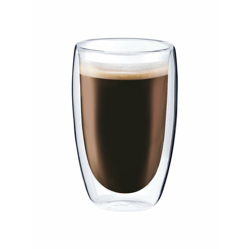 Стакан с двойными стенками Appetite Studio стеклянный 450 мл 1125₽