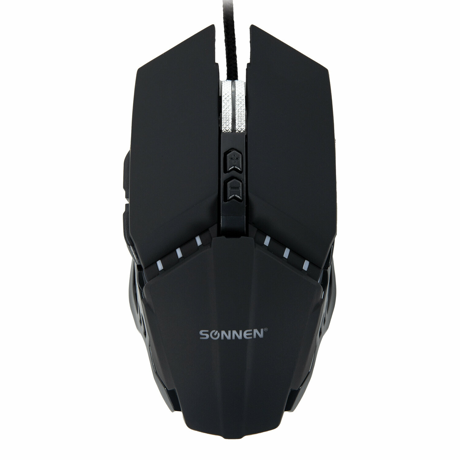 Мышь проводная игровая Sonnen Z5 7 кнопок 800-3200dpi LED-подсветка черная ОФИСМАГ - фото №17