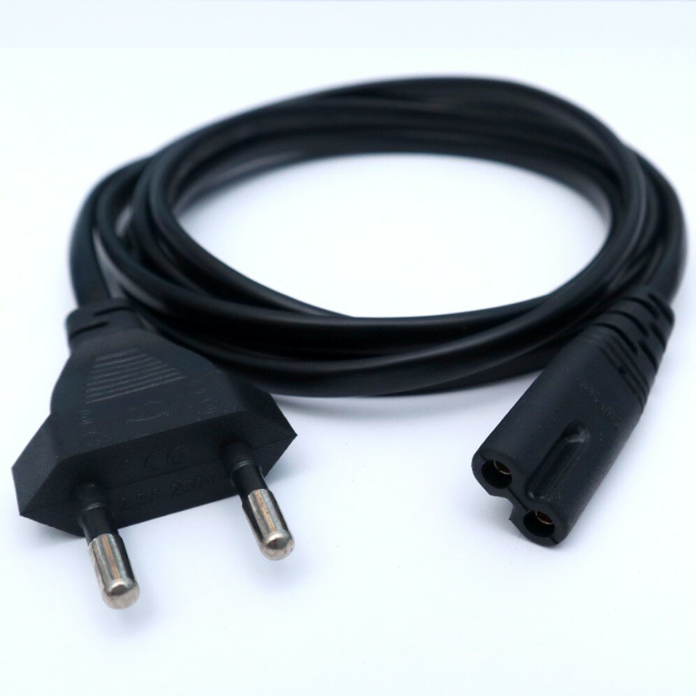 Кабель питания бытовых устройств iOpen ACE023-1.8м 2-pin, чёрный — фото 1