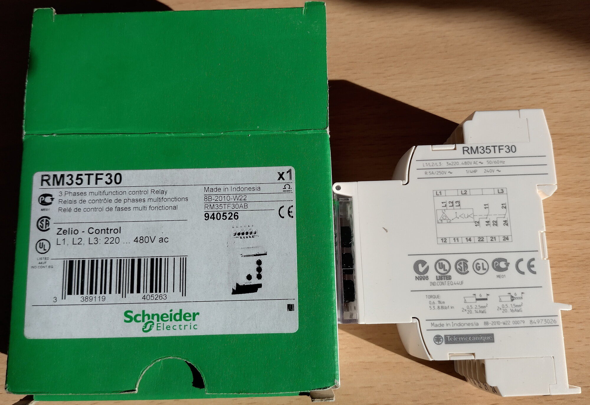 RM35TF30 МУЛЬТИФУНКЦИОНАЛЬНОЕ РЕЛЕ КОНТРОЛЯ ФАЗ Schneider Electric - фото №5