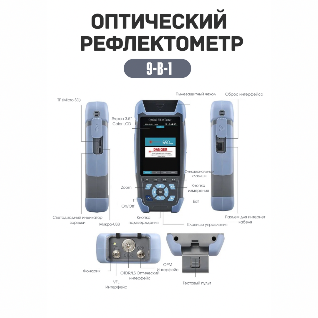 Рефлектометры Рефлектометр 980REV Mini Pro OTDR APC