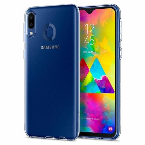 Чехол-капсула SPIGEN для Galaxy M20 - Liquid Crystal - Кристально прозрачный - 610CS26135 чехол капсула spigen для galaxy a7 2016 liquid crystal кристально прозрачный sgp11841