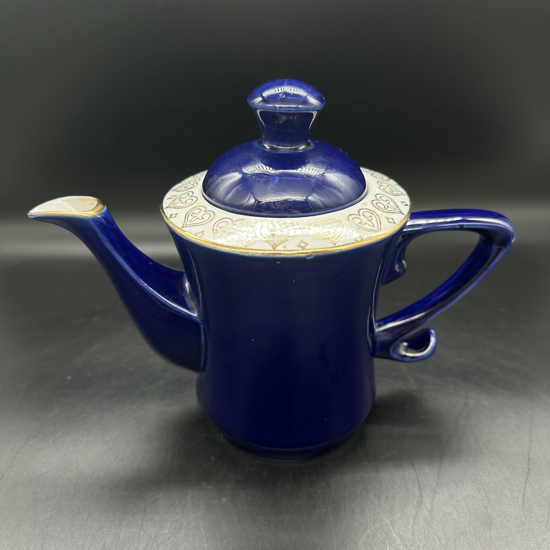фото Чайник заварочный, фарфор, золочение