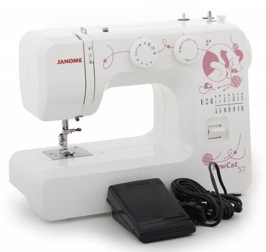 Швейная машина Janome Sew Cat 57 белый