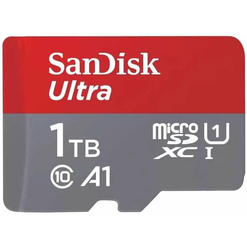 Карта памяти SanDisk Ultra microSDXC 1Tb 150MB/s Class 10 UHS-I (SDSQUAC-1TOO-GN6MN) карта памяти sandisk ultra microsdhc 1tb 150mb s class 10 uhs i sdsquac 1too gn6mn