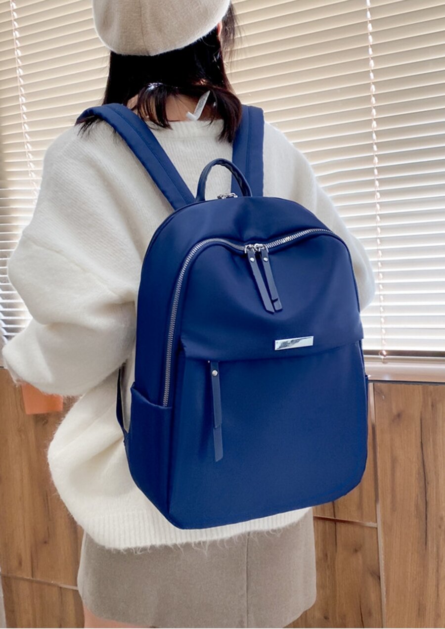 Рюкзак , фактура матовая, синий — фото 1