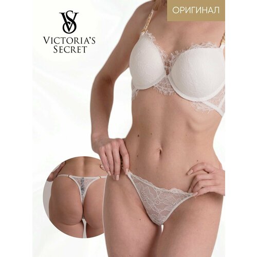 Комплект нижнего белья Victoria's Secret, размер 34B/M, белый