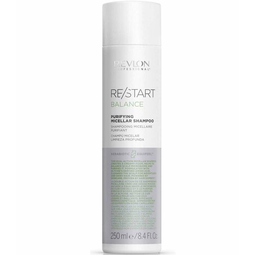 Revlon ReStart Balance Purifying Micellar Shampoo, Шампунь мицеллярный для жирной кожи головы, 250 мл
