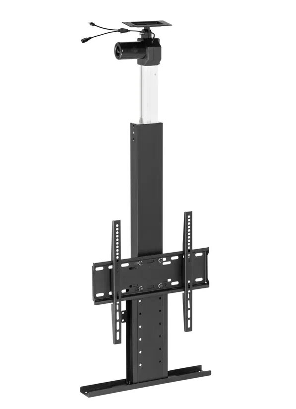 фото Cactus CS-STM-7844 черный Кронштейн для телевизора 32"-55" макс.45кг напольный (моторизованный лифт)