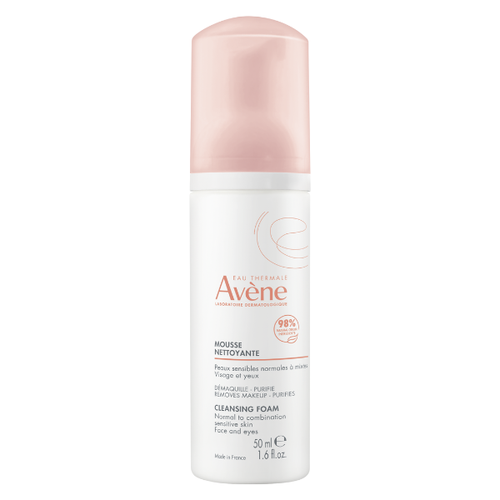 AVENE Очищающая пенка, 50 мл avene mousse nettoyante skin cleansing foam 150 ml