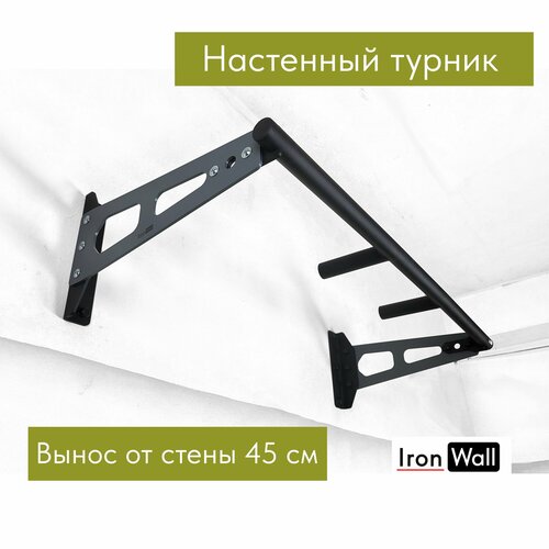 Настенный турник IronWall W0 2-01 Classic серый