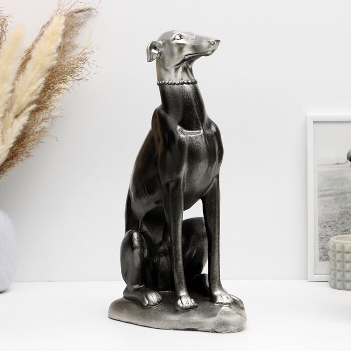Хорошие сувениры Фигура "Собака Лорд" серебро, 35х25х15см