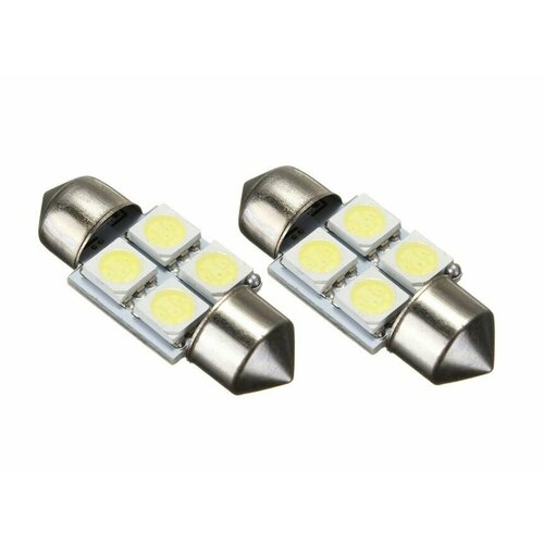 Лампа светодиодная ORION 12V C5W-SV858 T1131mm 4 светодиода диод 5050SMD подсветка салонаномерабагажника 2шт 349₽