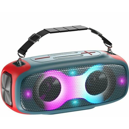 Беспроводная колонка Hopestar A30 Party, портативная колонка Bluetooth, 70 W, портативная акустика, синий/красный