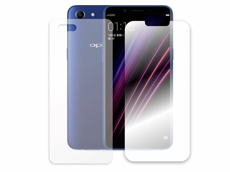 Гидрогелевая пленка LuxCase для Oppo A1 0.14mm Front Transparent 86871 - фото №9