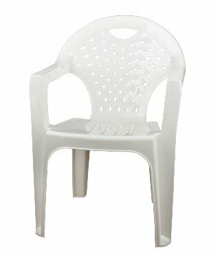 Мебель из пластика (альтернатива М2608 стул-кресло (белый))