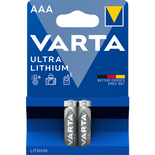 Батарейка Varta ULTRA FR03 AAA BL2 Lithium 1.5V (6103) (2/20/100) (2 шт.) VARTA 06103301402