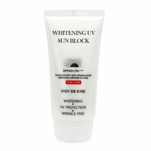 jigott солнцезащитный крем whitening uv sun block cream spf50 pa 70мл Jigott Крем солнцезащитный с эффектом осветления - Whitening uv sun block cream SPF50 PA+++, 70мл