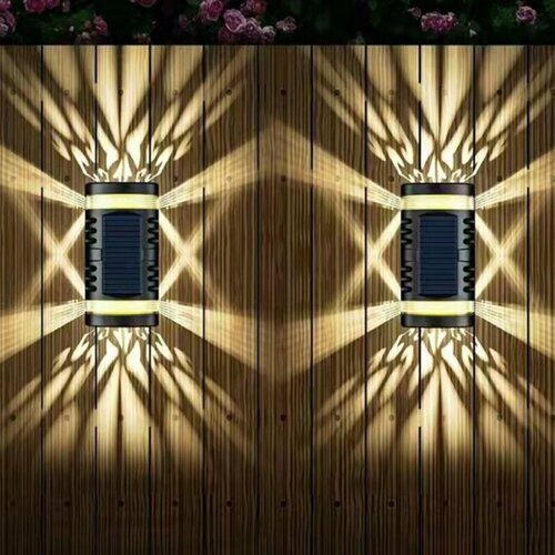 Светильник уличный настенный на солнечной батарее 15х9х6 см 1170₽