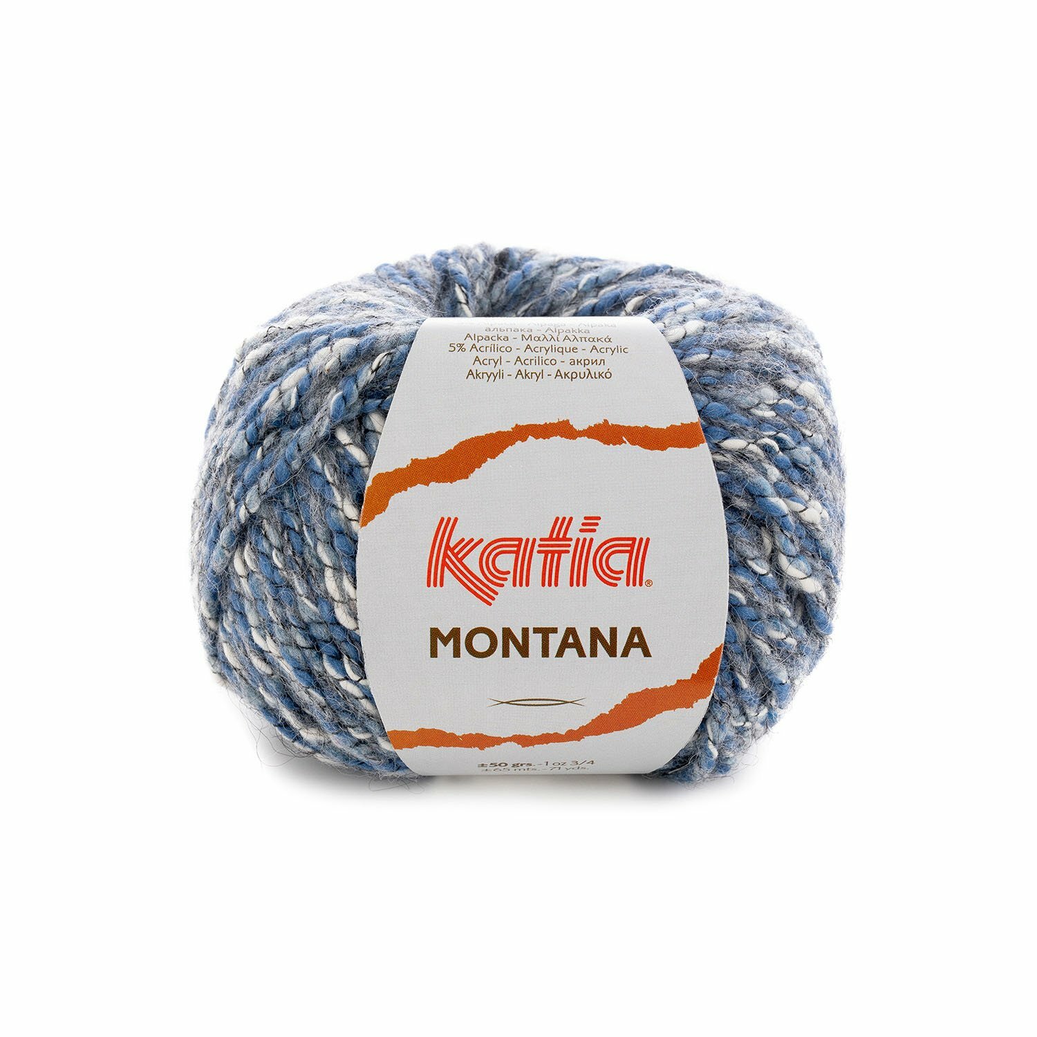 Пряжа для вязания Katia Montana (81 Jeans-Grey)