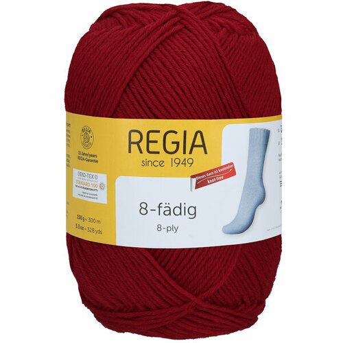 Носочная пряжа Regia 8-Ply Uni 150 г (02002 Kirsche)