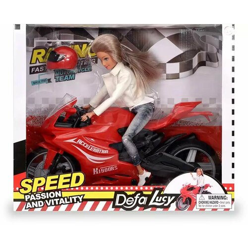 Кукла 8459 на мотоцикле в/к