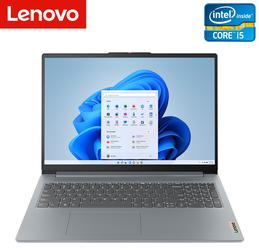 15.6" Ноутбук Lenovo IdeaPad Slim 3 15IAH8, Intel Core i5-12450H (4.4 ГГц) 8 ядер, RAM 8 ГБ LPDDR5, SSD 512 ГБ, Windows 11 Pro, русская клавиатура, серый