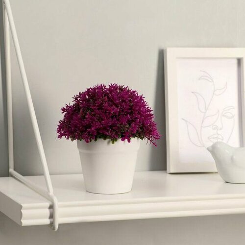 Растение искусственное в горшке Мелкие цветочки h12см h горшка 7см 695₽