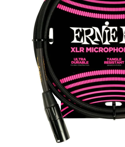 Микрофонный кабель Ernie Ball 6390 1.5 метра, провод для музыкальных инструментов, многослойное экранирование