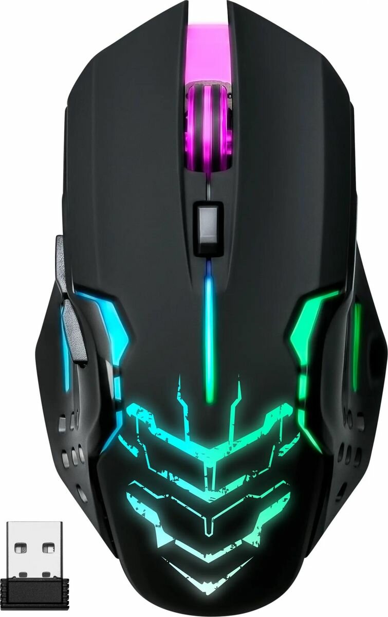 Мышь беспроводная Defender Katana GM-511, игровая, радио, оптическая, USB, 3200dpi, черный [52511]
