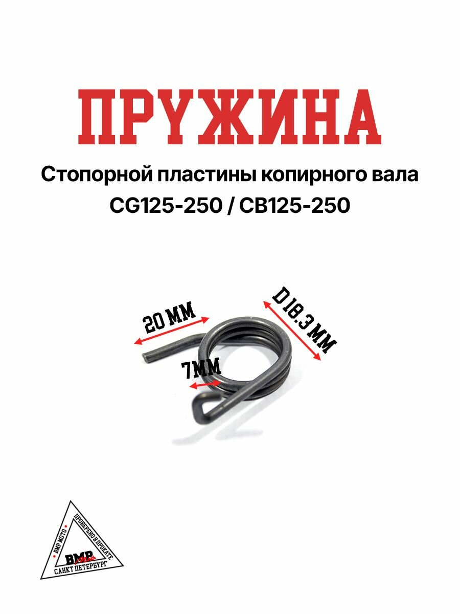 Пружина стопорной пластины копирного вала CG125-250/CB125-250