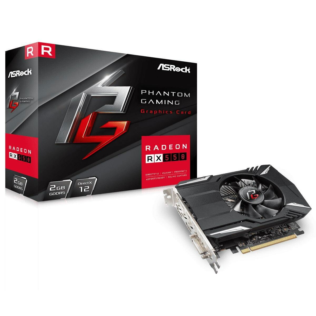 Видеокарта Asrock Phantom PG RADEON 550 2G