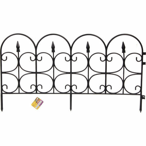 Садовое ограждение Дачник 1 секция 60315 см Черный 519₽