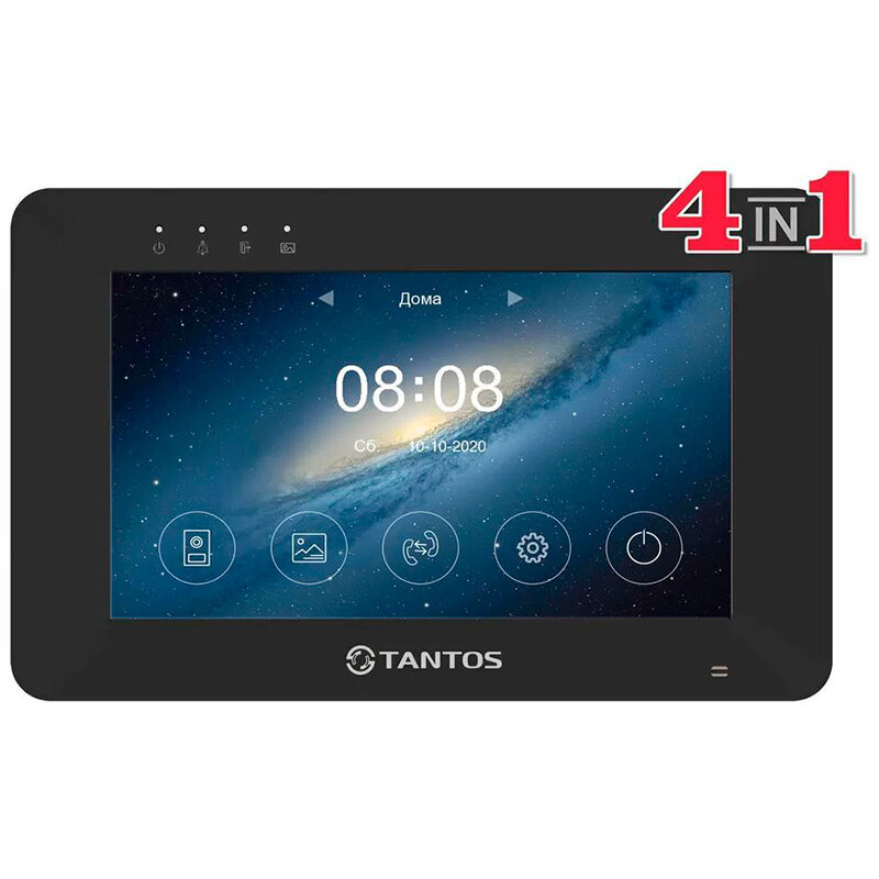 Видеодомофон Tantos Rocky HD Wi-Fi Black