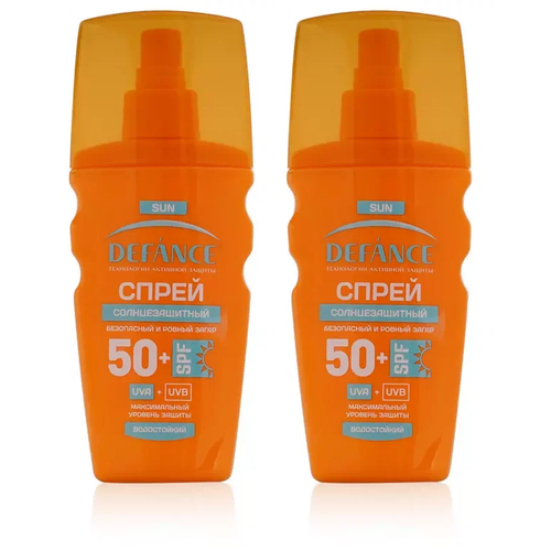 Defance Спрей солнцезащитный, SPF 50, 160 мл, 2 шт.