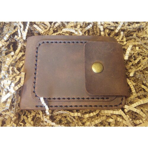 Кошелек фактура матовая коричневый 2700₽