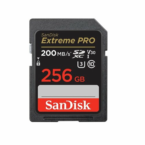 SanDisk Карта памяти Extreme PRO 256 ГБ SD