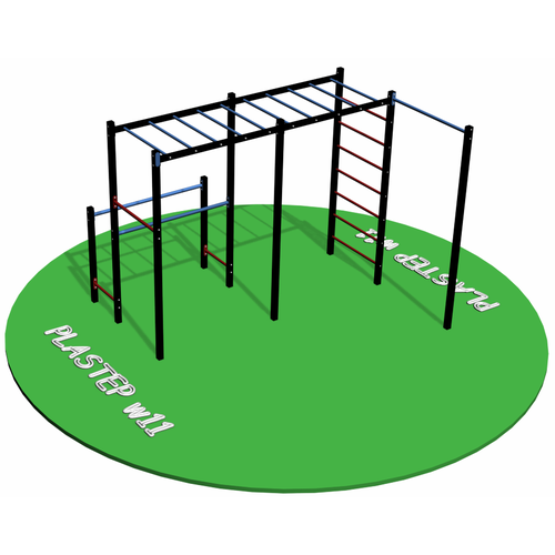 Спортивная площадка Workout W11.16 c удилненным турником (1600мм) для качели (без качели)