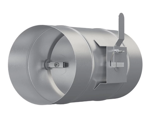Дроссель-клапан из оцинкованной стали для круглых воздуховодов D110 мм